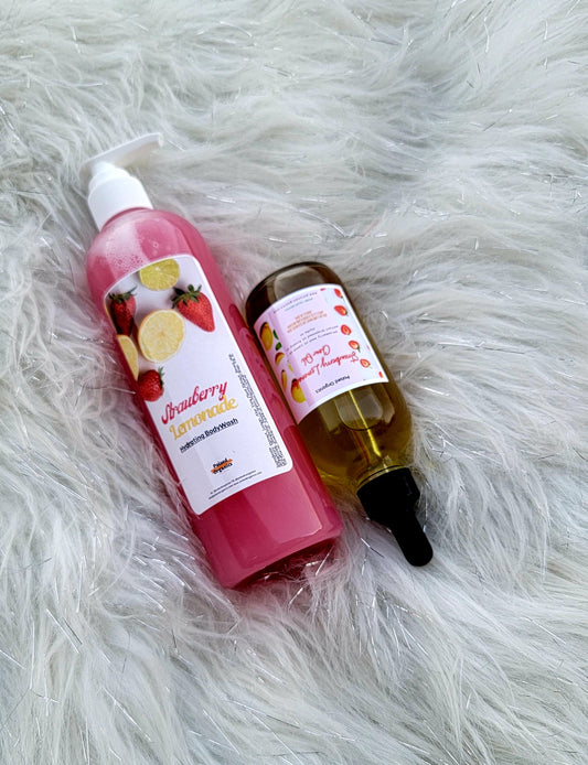 Strawberry Lemonade Hydrating Wash & Glow Oil Set